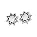 Etched Sun Posts | Sterling Silver Studs Earrings | Light Years Jewelry
