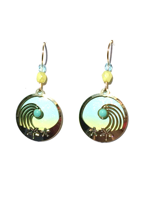 Wave & Starfish Dangles by Adajio | Gold Filled USA Made | Light Years