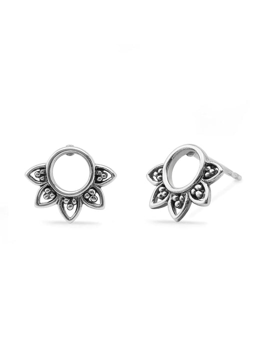 Flower Petal Studs by boma | Sterling Silver Earrings | Light Years Jewelry