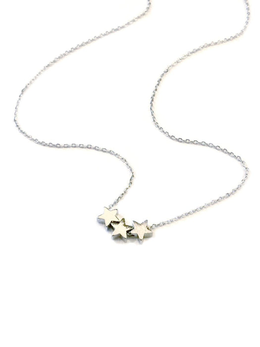Three Little Stars Necklace | Gold Silver Plated Choker | Light Years