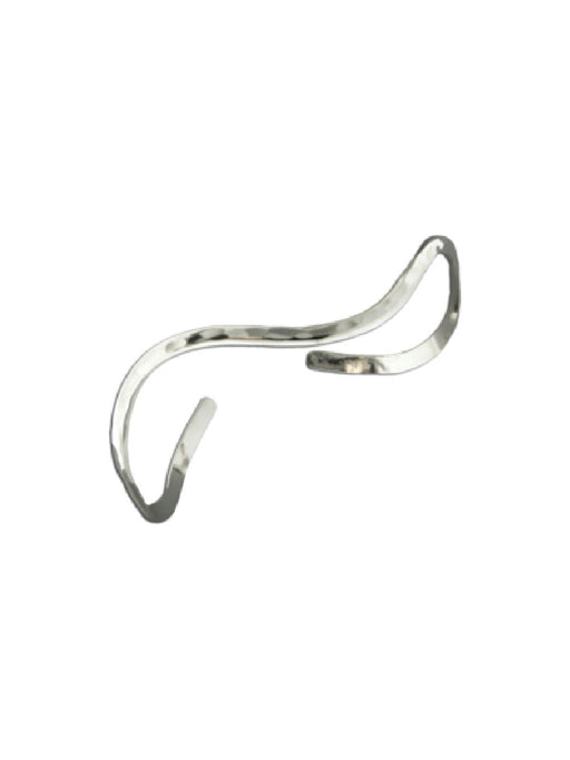 Hammered Wave Cuff Bracelet | Sterling Silver | Light Years Jewelry