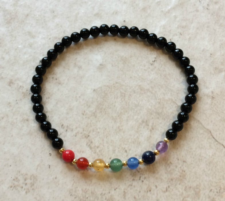 Seven Stone Chakra Bracelet, $9 | Power Mini | Light Years Jewelry