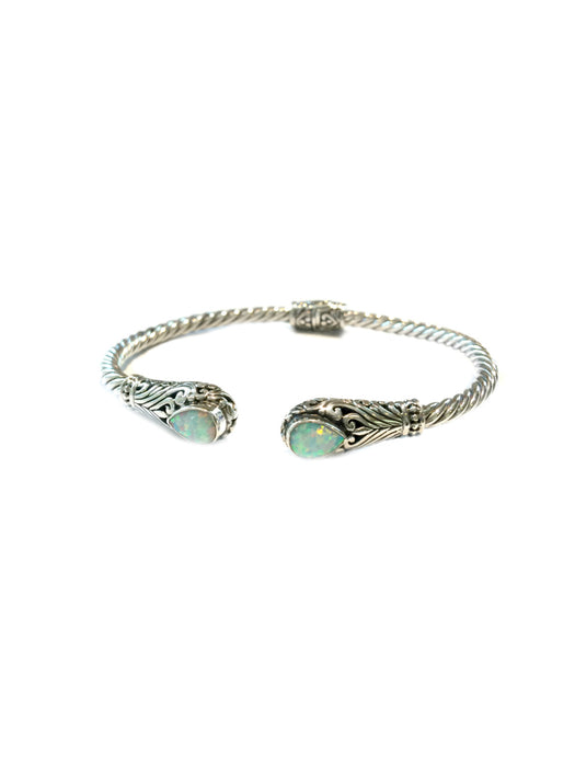 Decorative Cuff Bracelet | Opal Larimar Sterling Silver | Light Years