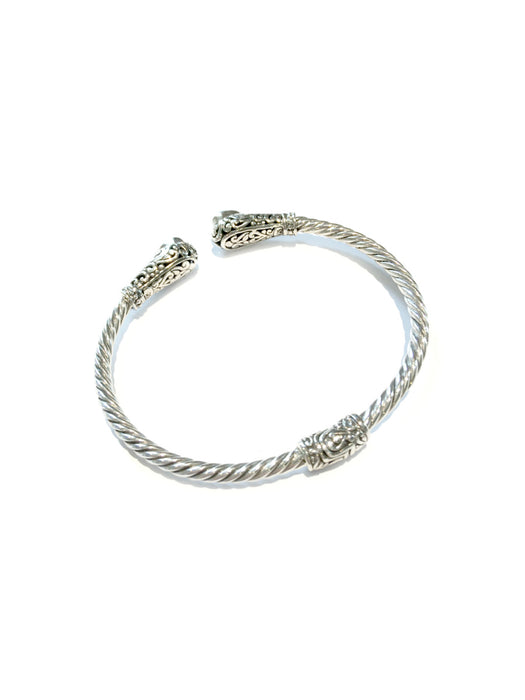 Decorative Cuff Bracelet | Opal Larimar Sterling Silver | Light Years