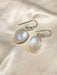 Rainbow Moonstone Cabochon Dangles | Sterling Silver Earrings | Light Years