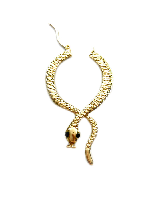Snake Statement Hoop Earrings | Gold Fashion Jewelry | Light Years