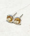 Faceted Citrine Posts | Sterling Silver Stud Earrings | Light Years