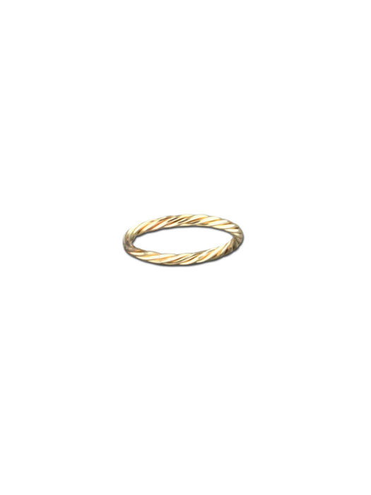 Thick Twisted Band | Gold Filled Rings Size 5 6 7 8 9 10 | Light Years 