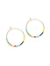 Colorful Beaded Hoop Earrings by Amano | 14kt Gold Filled | Light Years Jewelry