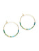 Colorful Beaded Hoop Earrings by Amano | 14kt Gold Filled | Light Years Jewelry