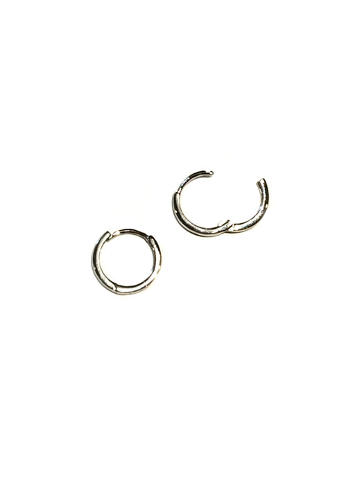 Hinged Huggie Hoops | Silver Gold Plated Earrings | Light Years Jewelry