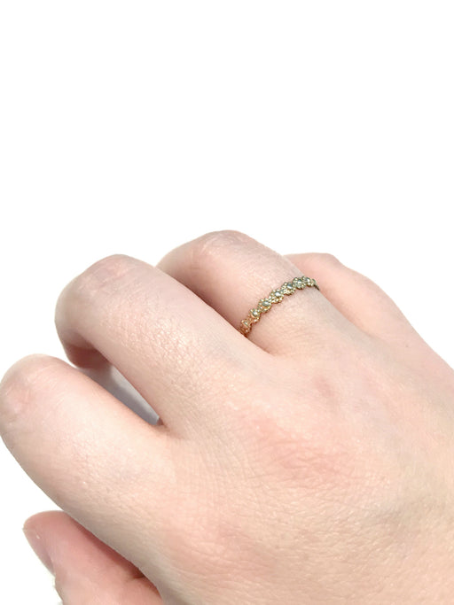 Gold Daisy Band | 14k Gold Filled Ring Size 4 5 6 7 8 9 | Light Years