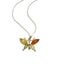  Amber Butterfly Necklace | Sterling Silver Chain Pendant | Light Years