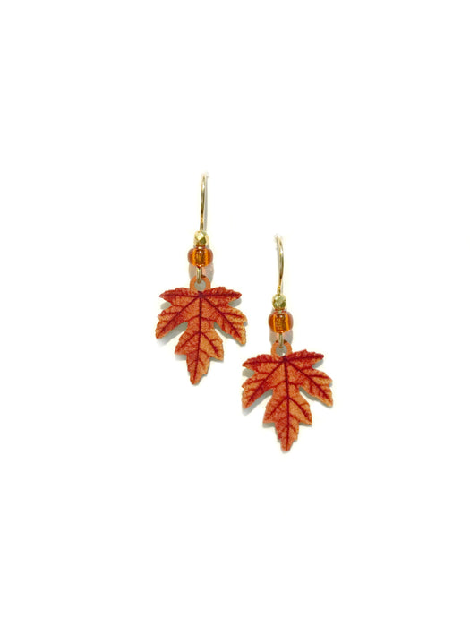 Fall Maple Leaf Dangles Sienna Sky | Gold Filled Earrings | Light Years