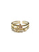 Sparkling Stars Ring | Size 6 Adjustable CZ Gold Fashion | Light Years