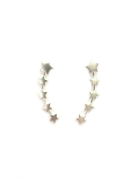 Row of Stars Ear Climber Earrings | Sterling Silver | Light Years