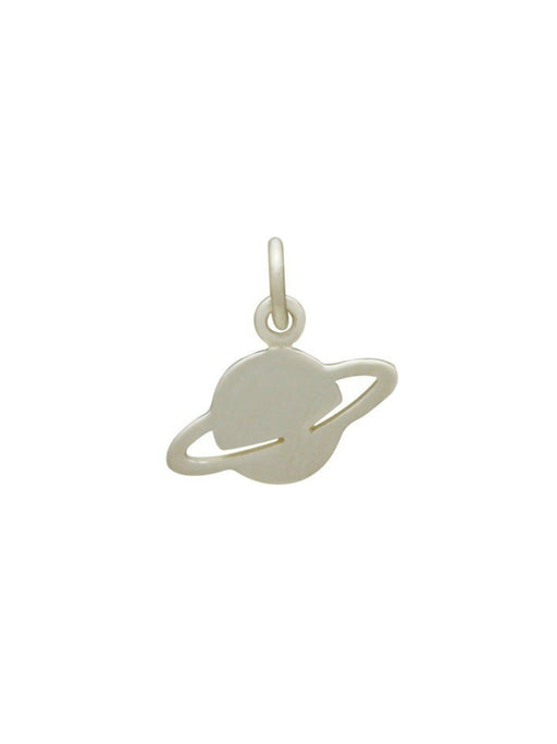 Saturn Necklace | Sterling Silver Pendant Chain | Light Years Jewelry