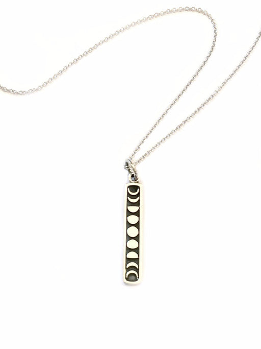 Moon Phase Bar Necklace | Sterling Silver Chain | Light Years Jewelry