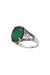 Green Agate Filigree Ring | Sterling Silver Size 6 7 8 9 | Light Years