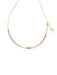 Champagne Asymmetrical Beaded Necklace | Gold Plated Chain Tassel | Light Years