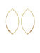 Seed Beaded Marquis Hoop Earrings | Handmade USA | Light Years Jewelry