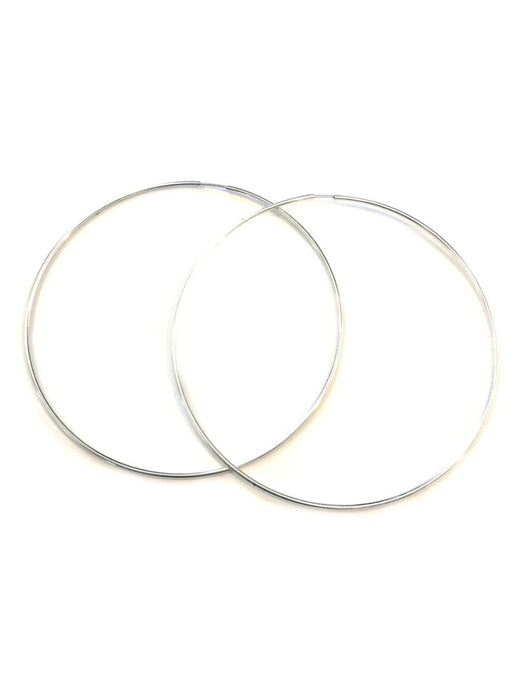 Sterling Silver Endless Hoop Earrings | Light Years Jewelry