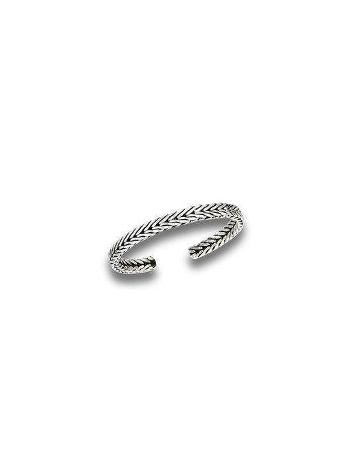 Braid Toe Ring | Adjustable Sterling Silver | Light Years Jewelry