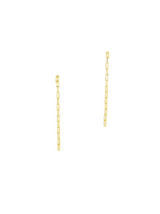 Chain Link Posts | Gold Plated Studs Earrings | Light Years Jewelry