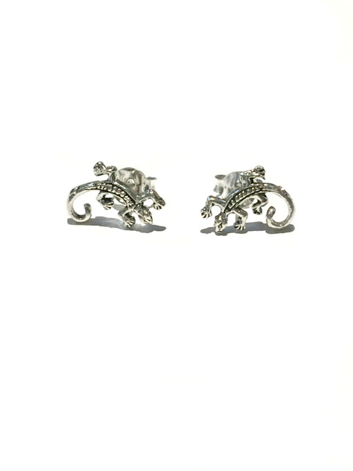 Curled Tail Lizard Posts | Sterling Silver Stud Earrings | Light Years