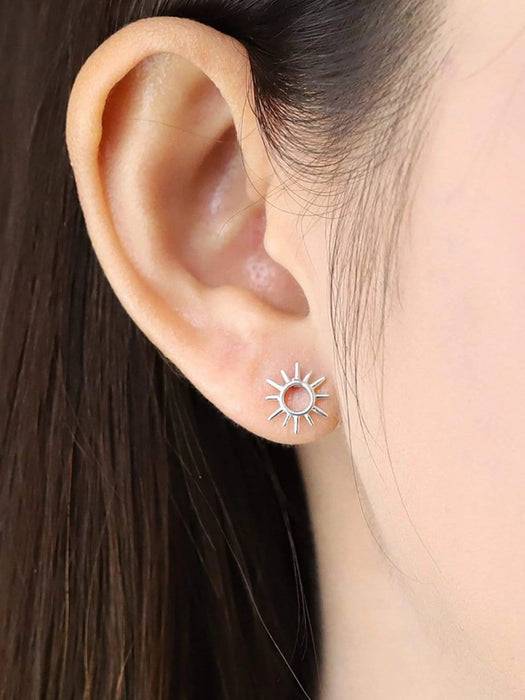 Sun Burst Posts | Sterling Silver Studs Earrings | Light Years Jewelry