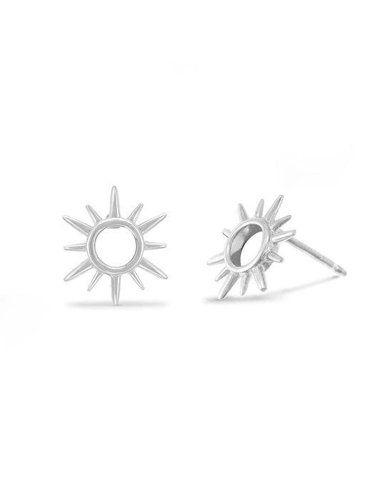 Sun Burst Posts | Sterling Silver Studs Earrings | Light Years Jewelry