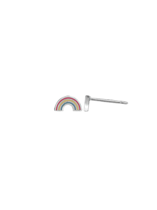 Rainbow Enamel Posts | Sterling Silver Stud Earrings | Light Years