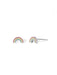 Rainbow Enamel Posts | Sterling Silver Stud Earrings | Light Years