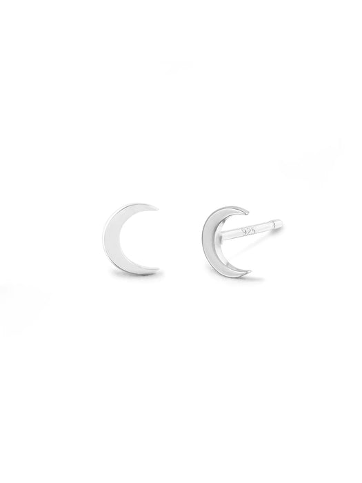 Crescent Moon Posts by boma | Sterling Silver Stud Earrings | Light Years