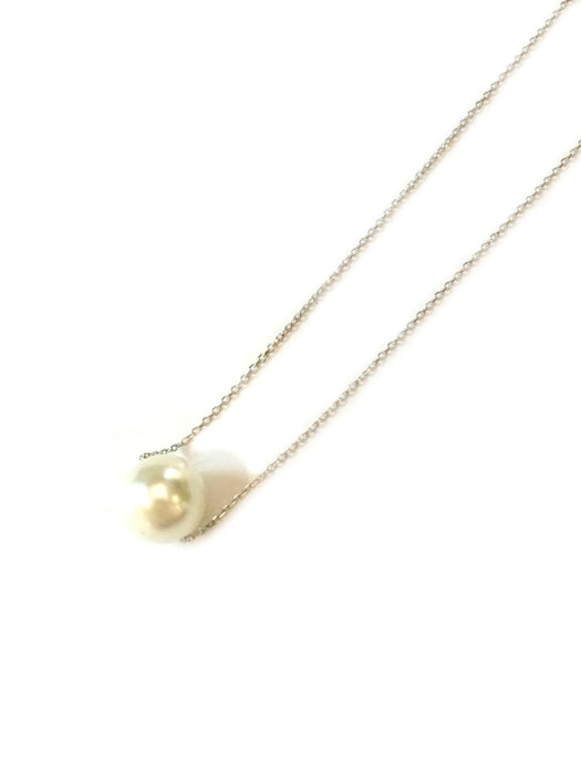 Floating Pearl Necklace | Gold Vermeil Sterling Silver | Light Years
