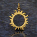 Golden Sun Necklace | Gold Vermeil Pendant Chain | Light Years Jewelry