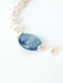 Seaside Kyanite & Pearl Bracelet | Handmade Sterling Silver | Light Years