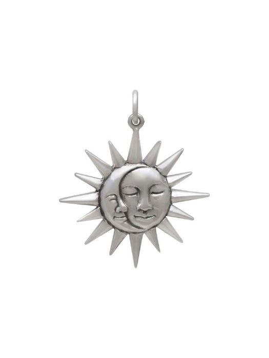 Sun & Moon Necklace | Sterling Silver Pendant Chain | Light Years Jewelry