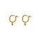Opal Dangle Hoops | Gold Plated Pincatch Earrings | Light Years Jewelry