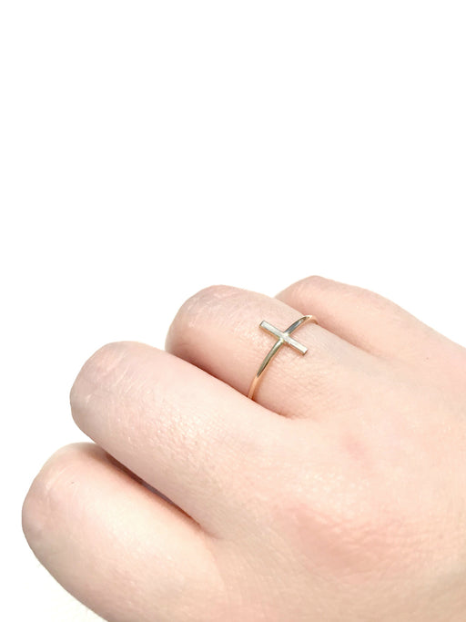 Vertical Bar Ring | 14k Gold Filled Band Size 6 7 8 9 | Light Years