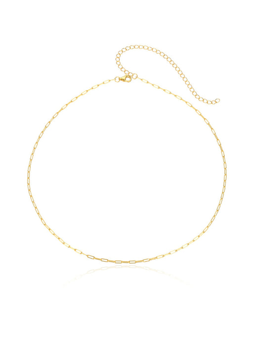 Chain Link Choker Necklace | Gold Vermeil 14-17" | Light Years Jewelry