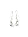 Crescent Moon Face Dangles | Sterling Silver Earrings | Light Years