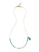 Seashore Asymmetrical Beaded Necklace | Gold Plated Chain Tassel | Light Years
