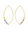 Seed Beaded Marquis Hoop Earrings | Handmade USA | Light Years Jewelry
