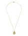 Our Lady Mary Medallion Necklace | Gold Plated Chain Pendant | Light Years