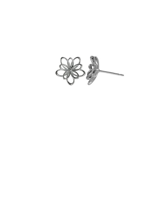 Wire Flower Posts | Sterling Silver Stud Earrings | Light Years Jewelry