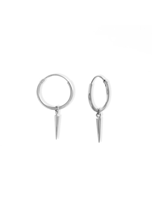 Spike Dangle Hoops by boma | Sterling Silver Earrings | Light Years Jewelry