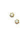 White Opal & CZ Star Posts | Gold Plated Studs Earrings | Light Years