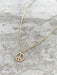 Clear CZ Peace Sign Choker Necklace | Gold Plated | Light Years Jewelry