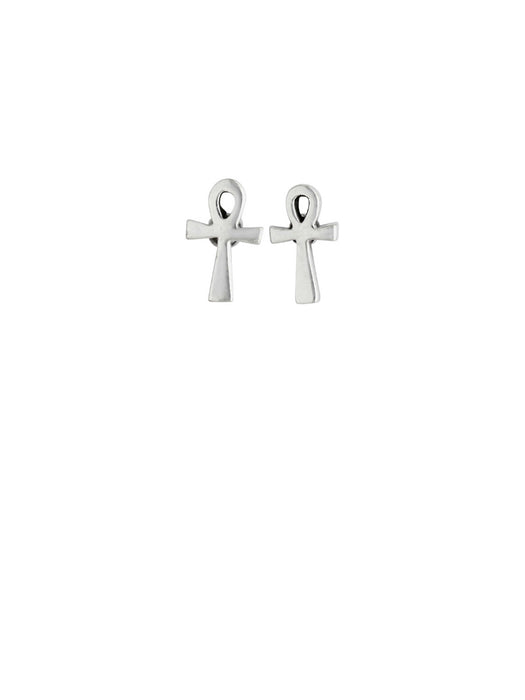 Ankh Posts | Sterling Silver Stud Earrings | Light Years Jewelry